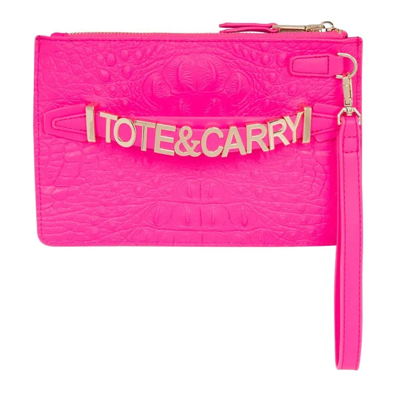 Neon Pink Apollo 2 Clutch Purse