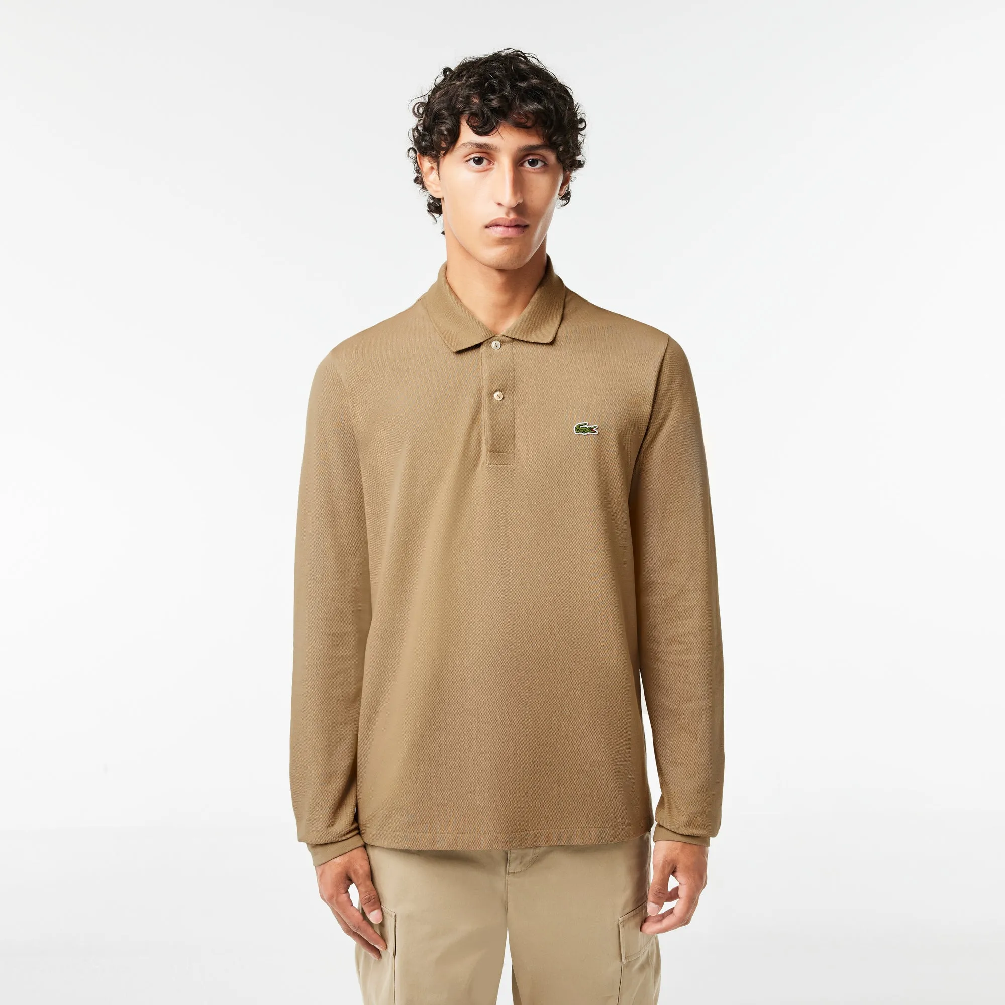 Original L.12.12 Long Sleeve Cotton Polo Shirt