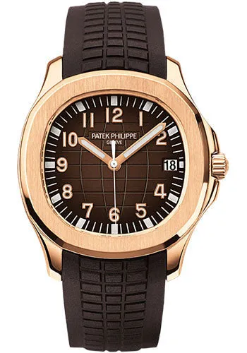 Mens Patek Philippe Aquanaut Watch in Rose Gold - 5167R-001