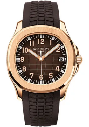 Mens Patek Philippe Aquanaut Watch in Rose Gold - 5167R-001