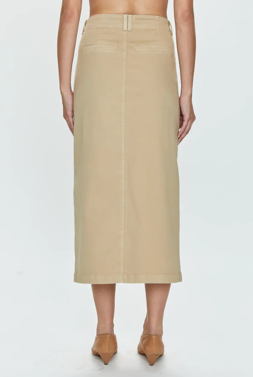 Pistola Pamela High Rise Utility Skirt in Latte