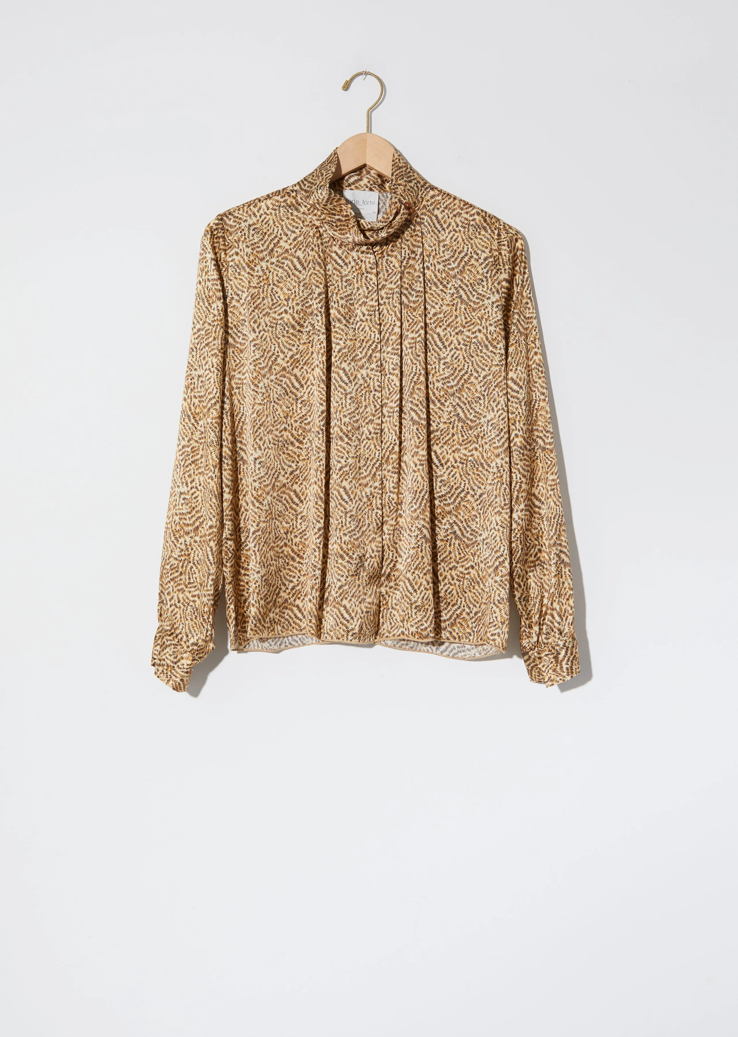 "Eagle Print" Satin Silk Shirt