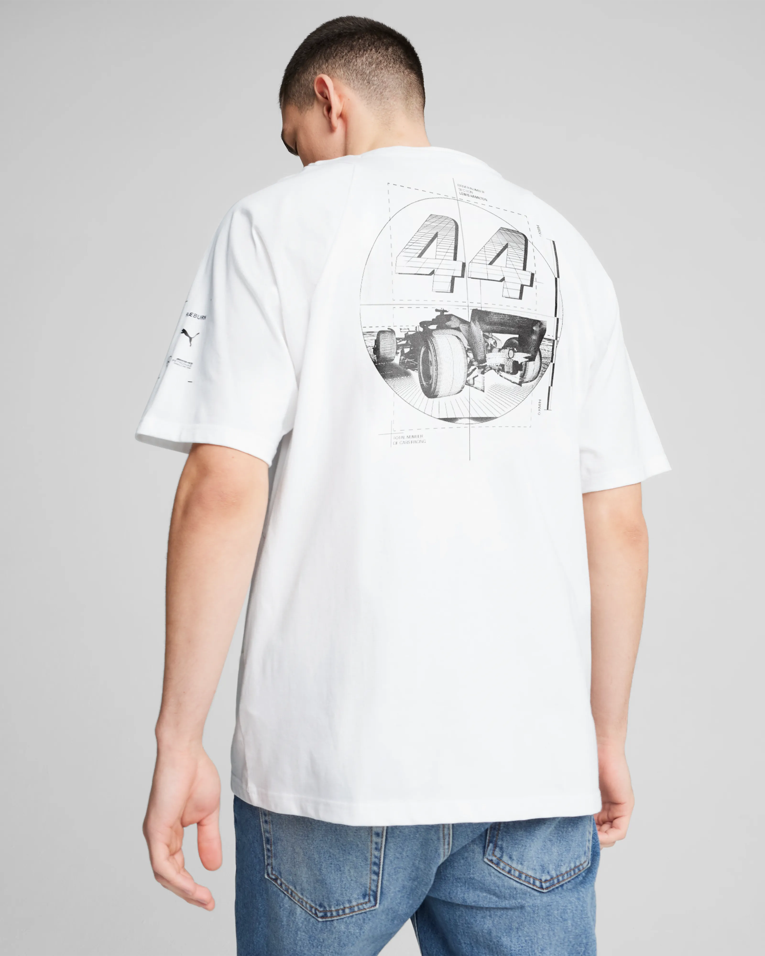 Raeburn x Mercedes-AMG F1 x Puma Lewis Hamilton Drivers Tee White