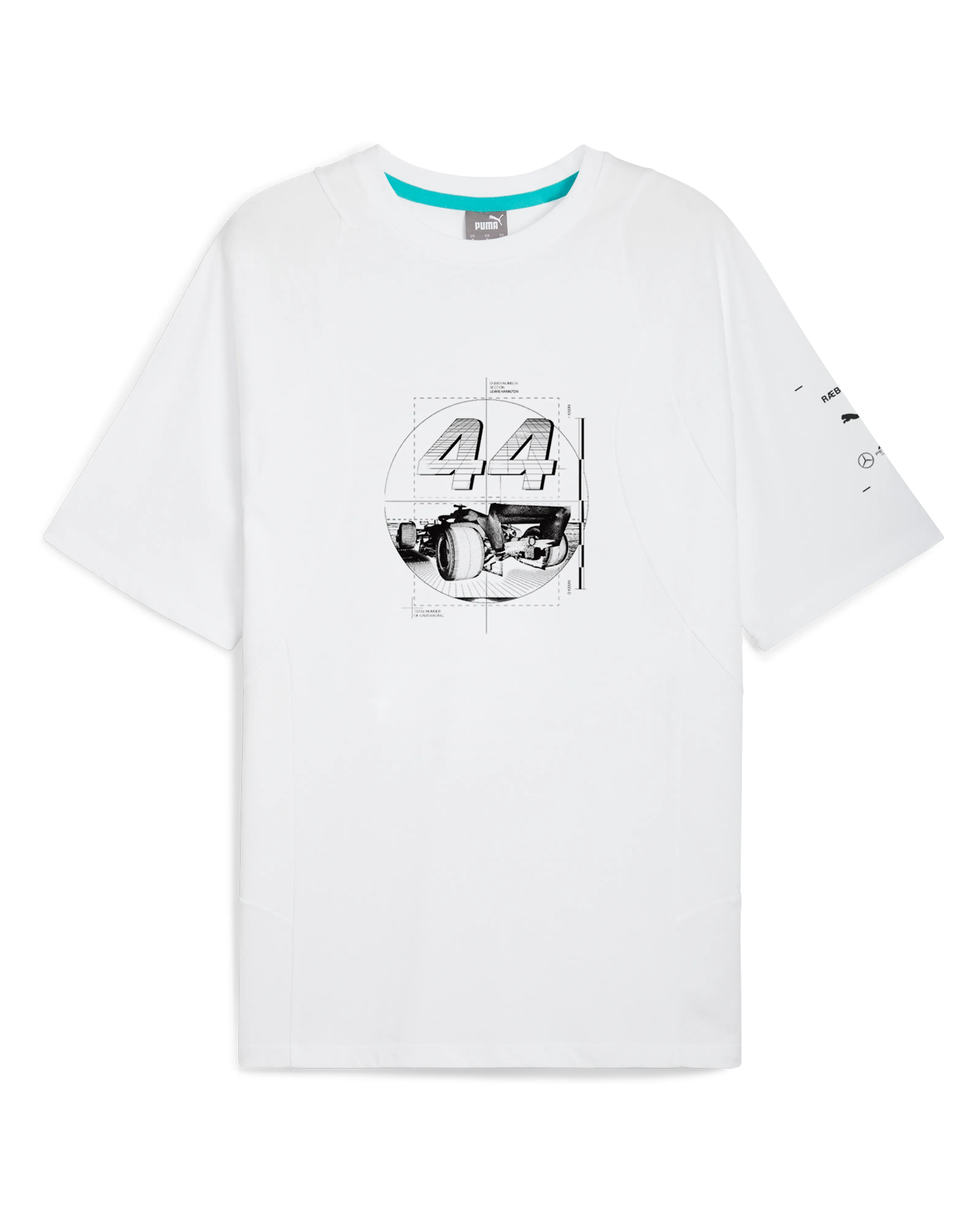 Raeburn x Mercedes-AMG F1 x Puma Lewis Hamilton Drivers Tee White