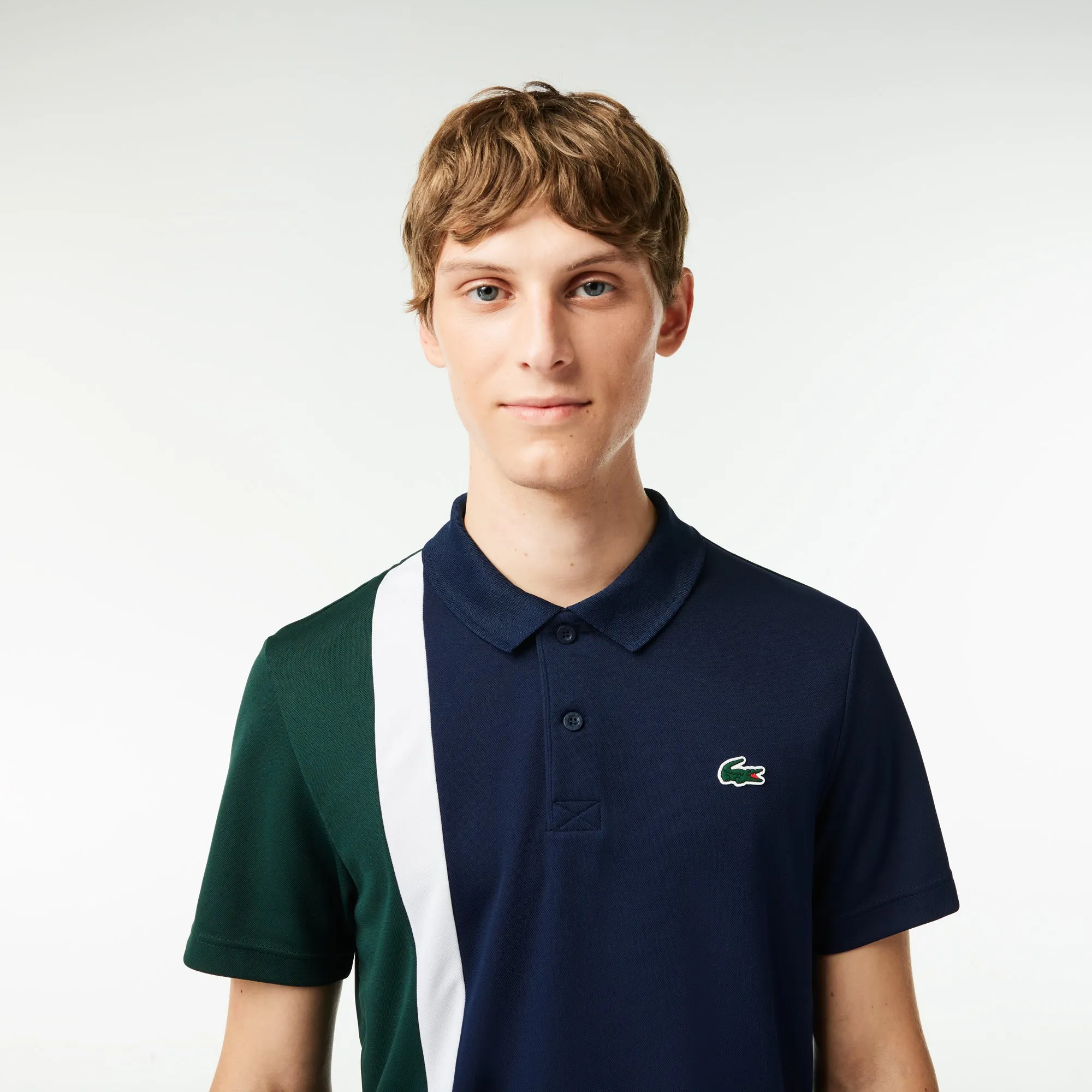 Regular Fit Recycled Knit Tennis Polo Shirt