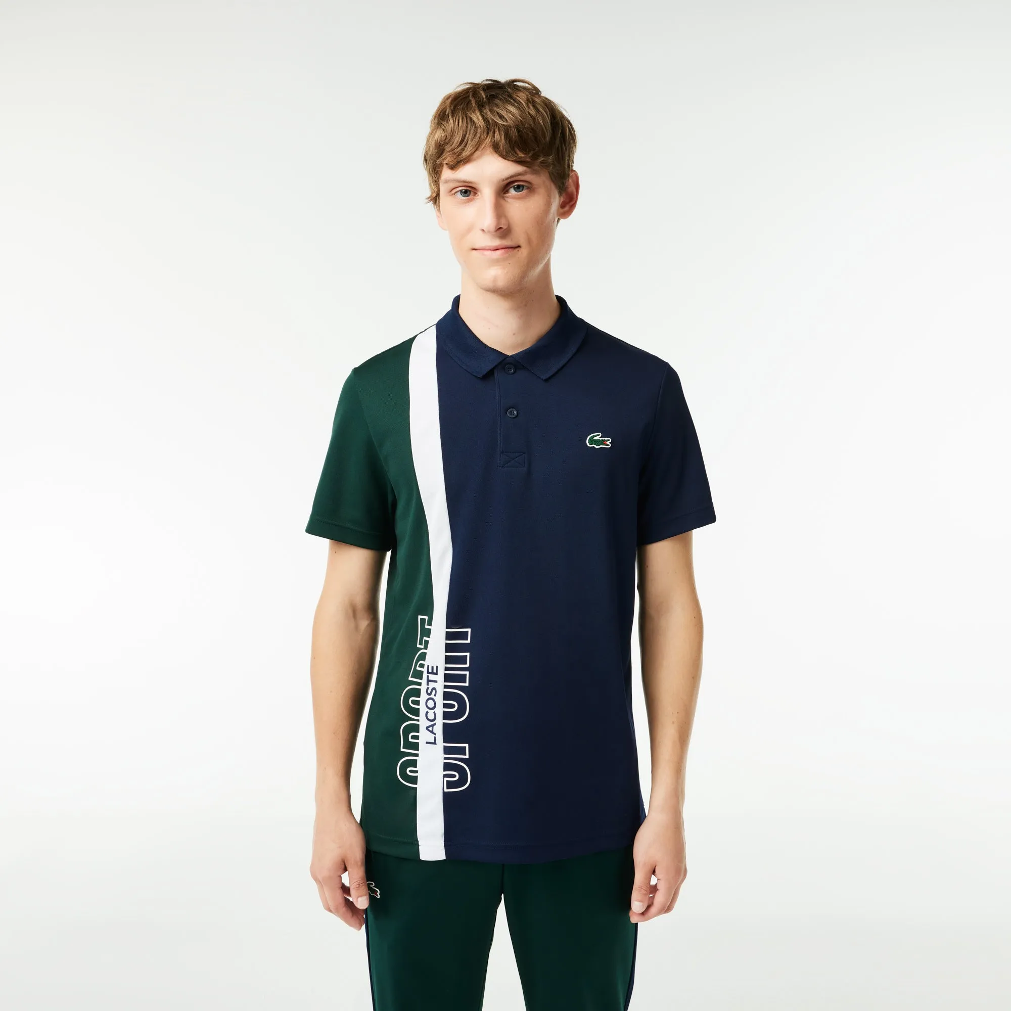 Regular Fit Recycled Knit Tennis Polo Shirt