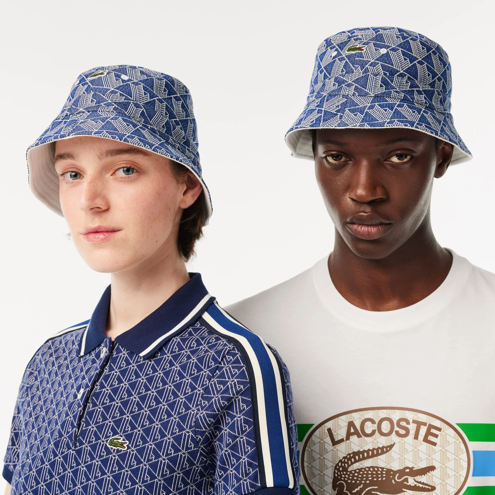 Reversible Signature Monogram Jacquard Bucket Hat