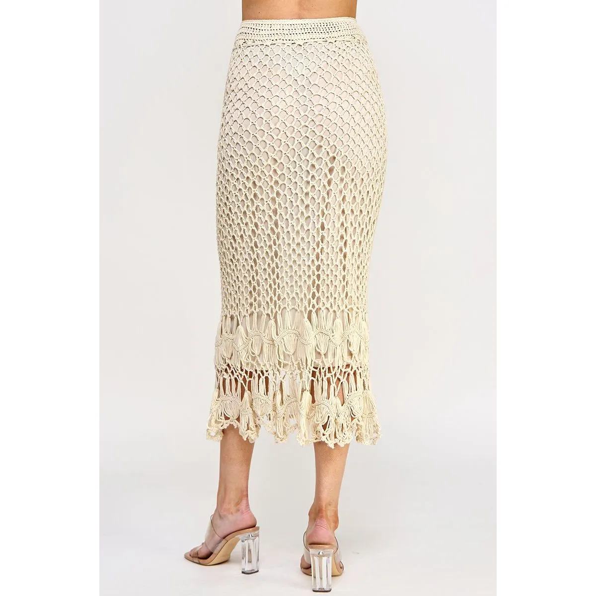 Saraya Crochet Midi Ellison Skirt SALE