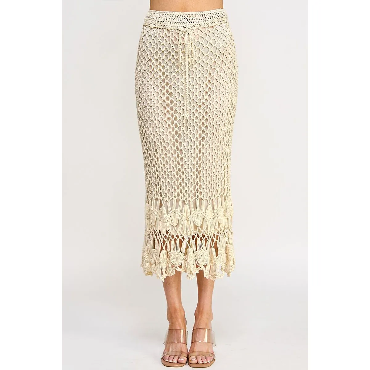 Saraya Crochet Midi Ellison Skirt SALE