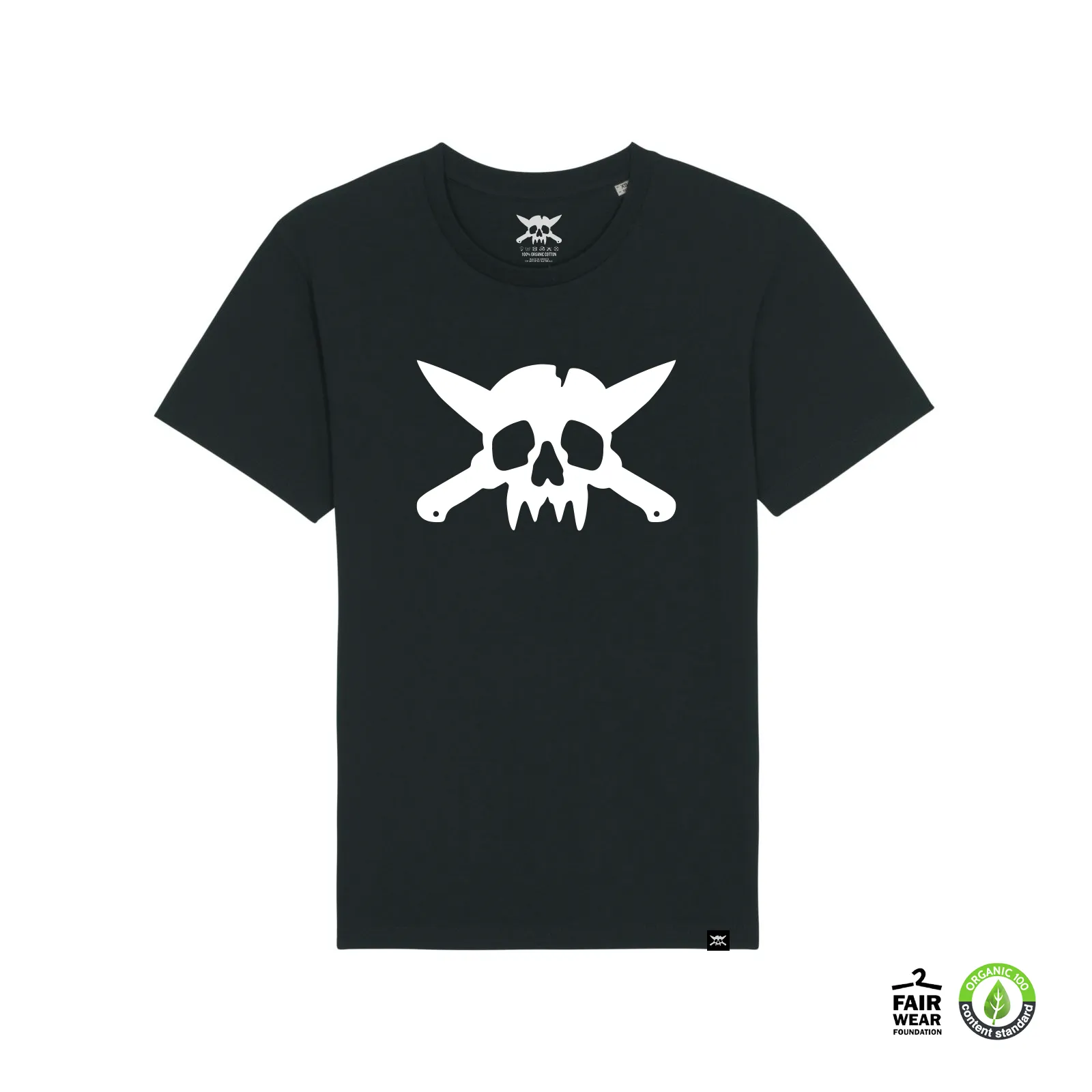 Skull Logo Organic T-Shirt (Black)