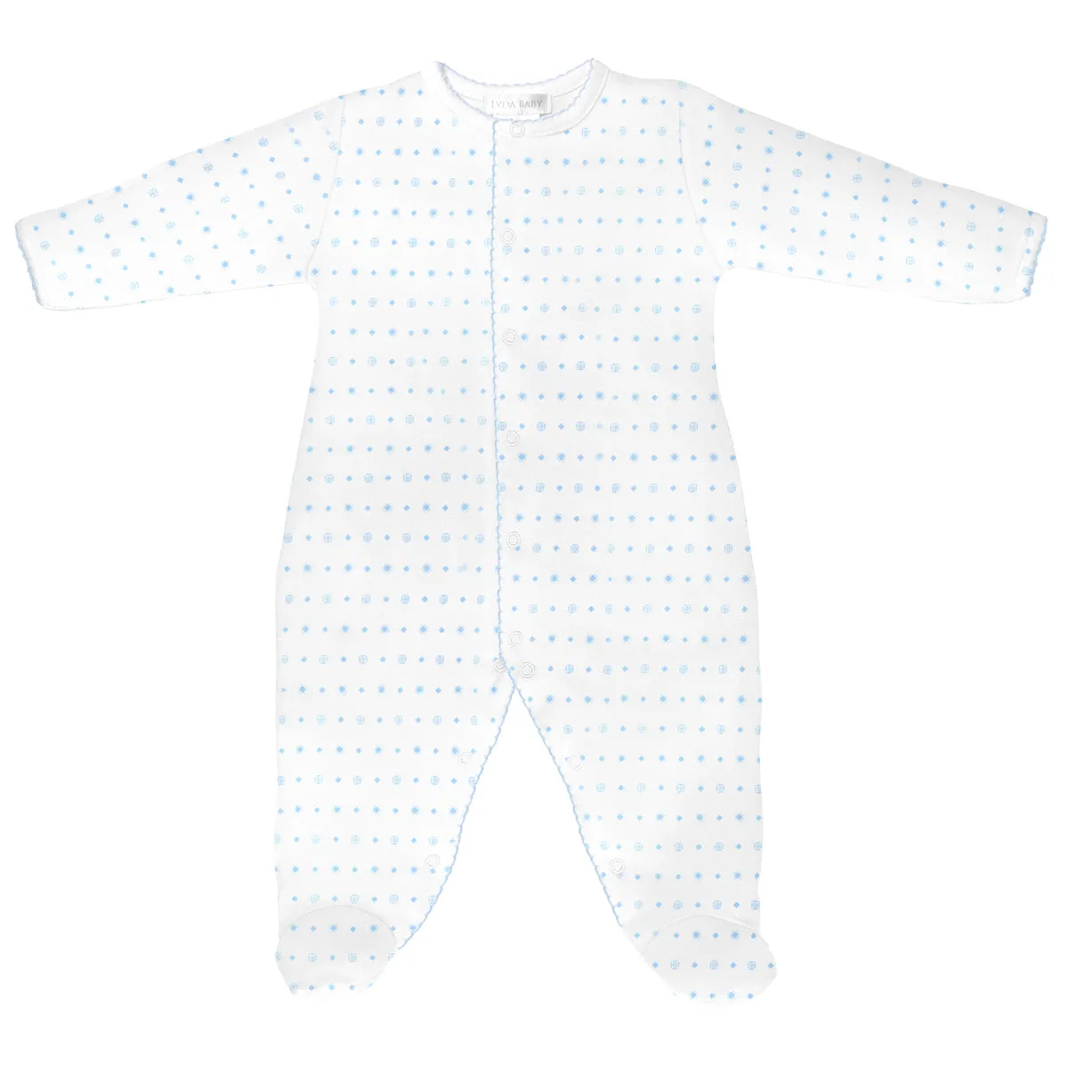 Squares Print  Footie | Baby Boy