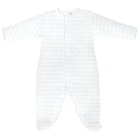 Squares Print  Footie | Baby Boy