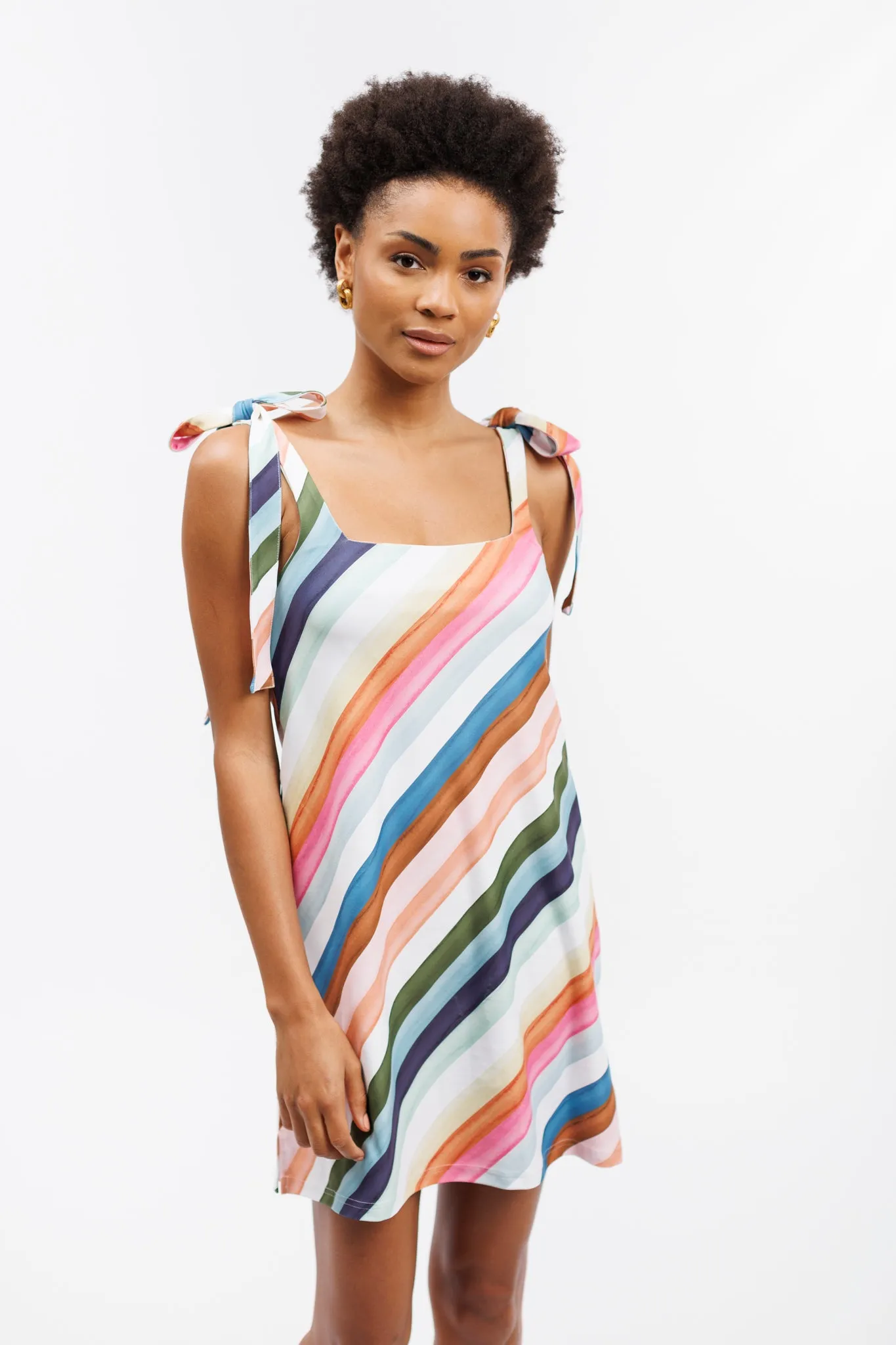 The Constance Dress - Gogo Stripe