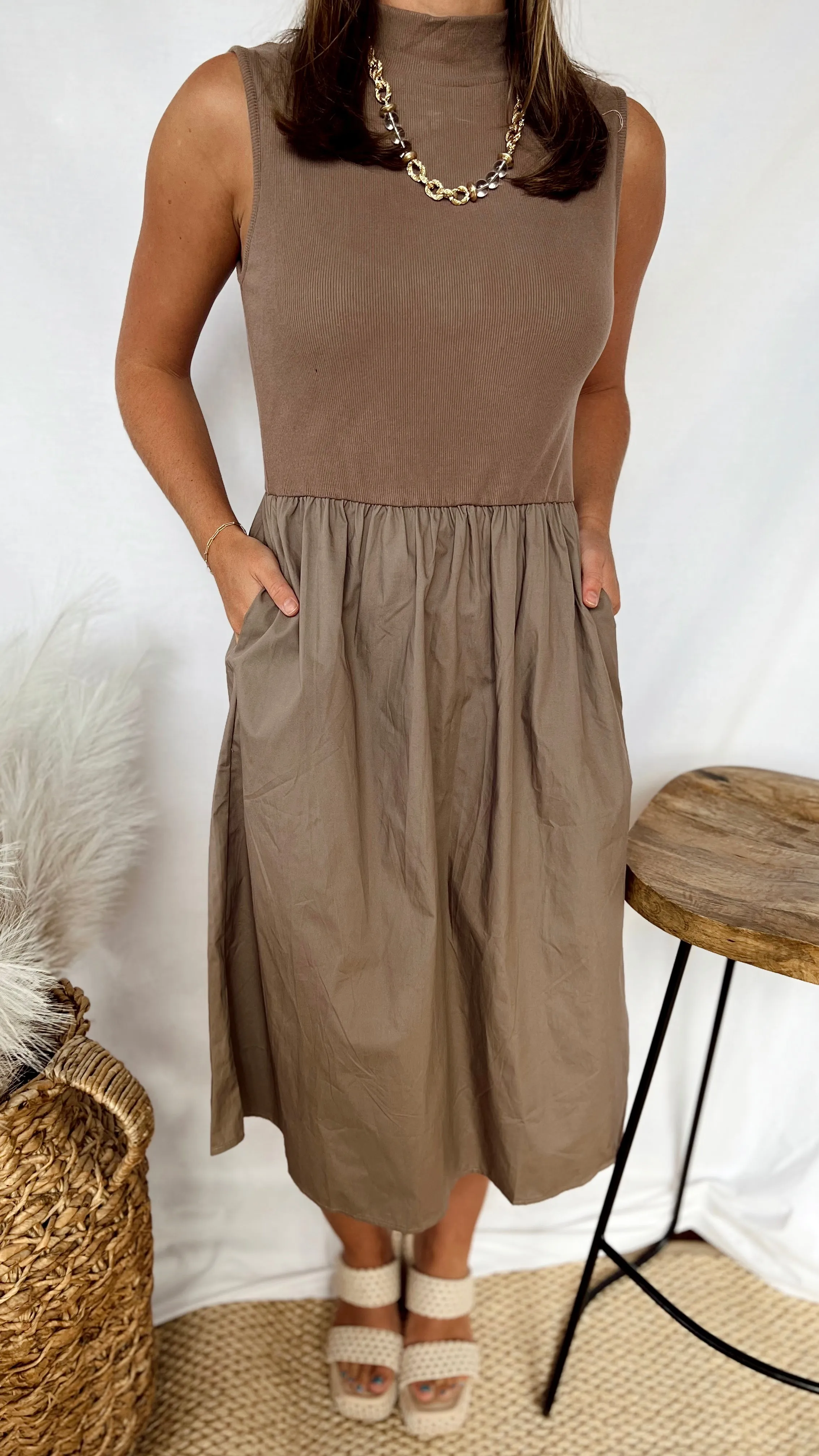 The Mocha Midi Dress