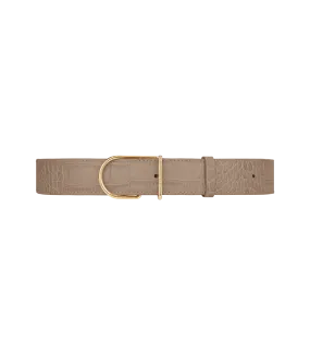 Umi Belt - Taupe Croco Print