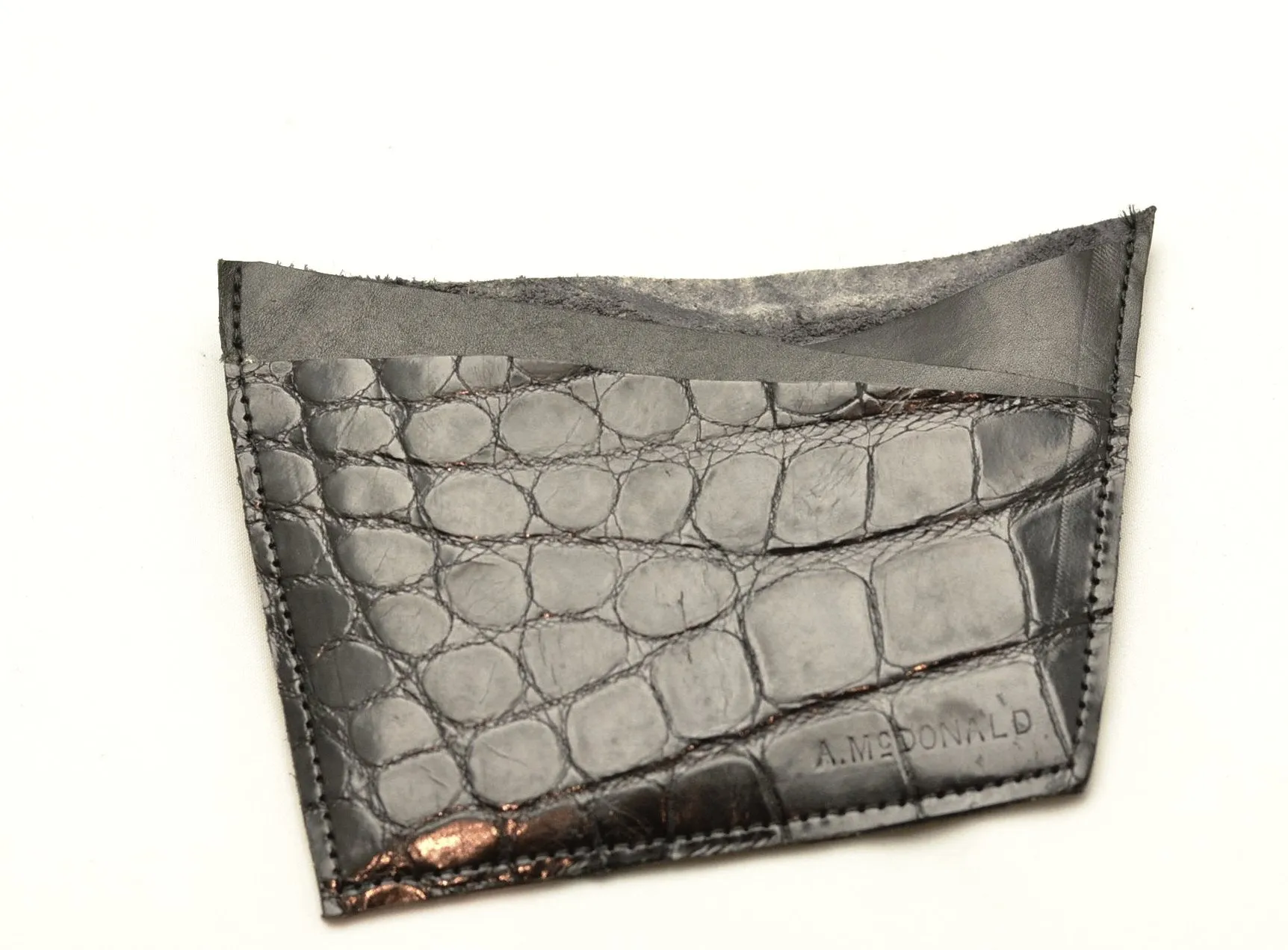 Wallet  | croc | black