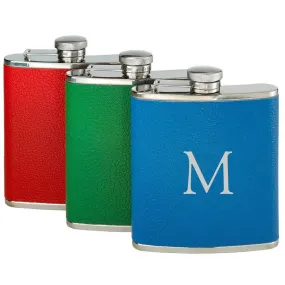 You-Initial-It Leather - 6 Oz Flask