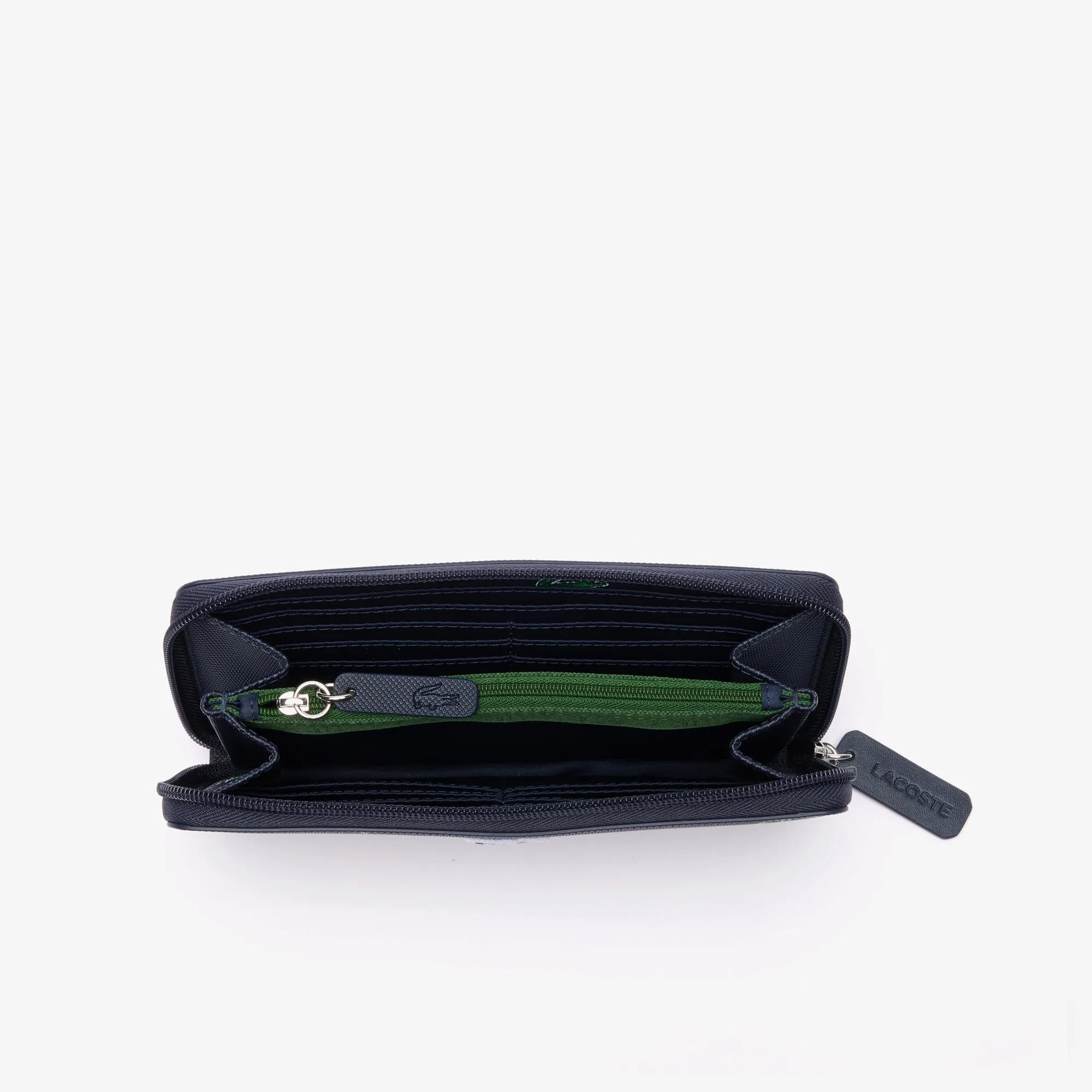 Zipped Croc Print Wallet